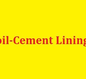 Soil-Cement Lining