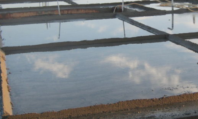 Ponding Method for Curing of Concrete