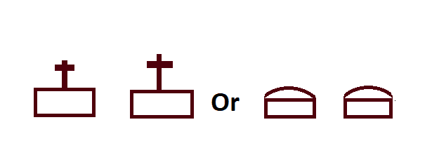 Burial ground or Cemetery Symbol