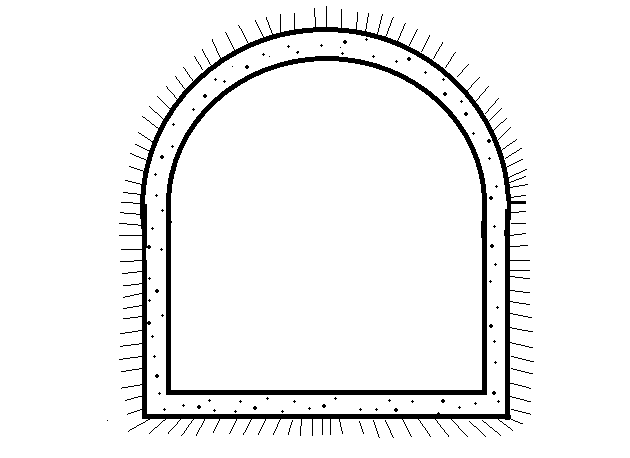 Segmental tunnel shape