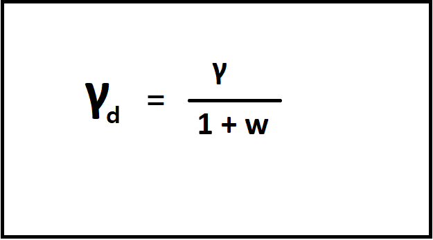 Dry Unit Weight And Bulk Unit Weight