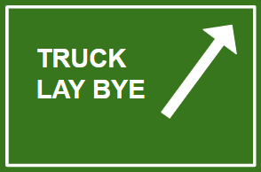 Informatory Road Signs or traffic signs - Truck Lay Bye || Symbolic image of "Truck Lay Bye" sign ||