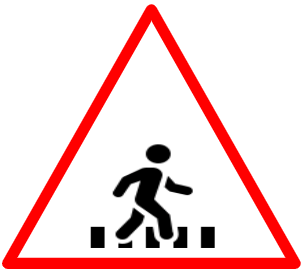 Pedestrian crossing Sign