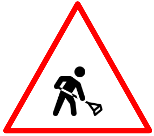 Men at Work sign