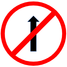 Symbol image of "No entry" sign