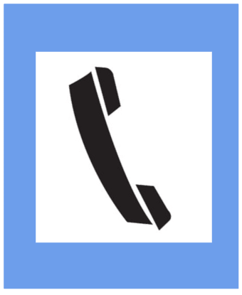 Informatory Road Signs - Public Telephone || Symbolic image of "Public Telephone" sign ||