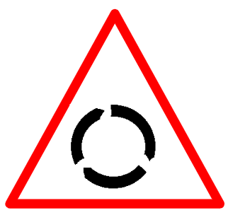 Roundabout sign