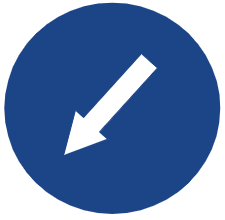 Symbol image of "Compulsory Keep Left" sign