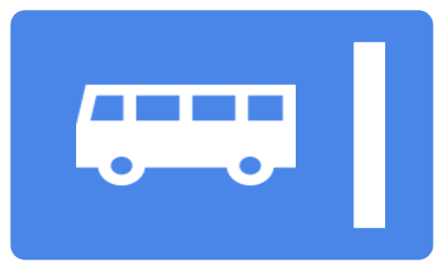 Informatory Road Signs or traffic signs - Bus Lane || Symbolic image of "Bus Lane " sign ||