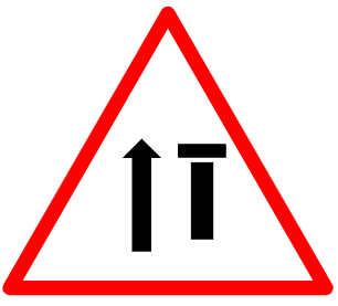 Lane Closure Ahead sign