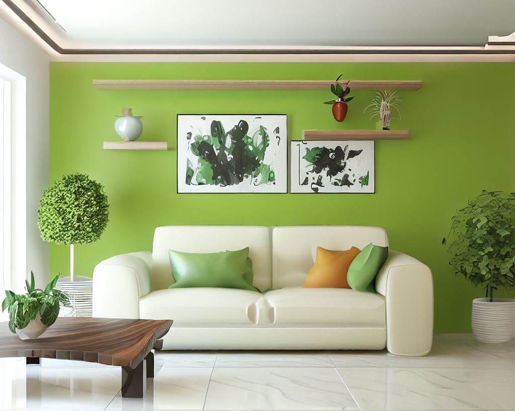 Lime Green paint color for living room