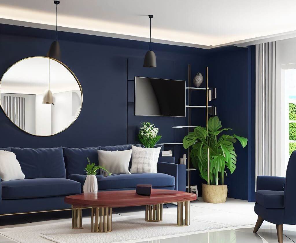 Navy - Paint Colors for Living Room